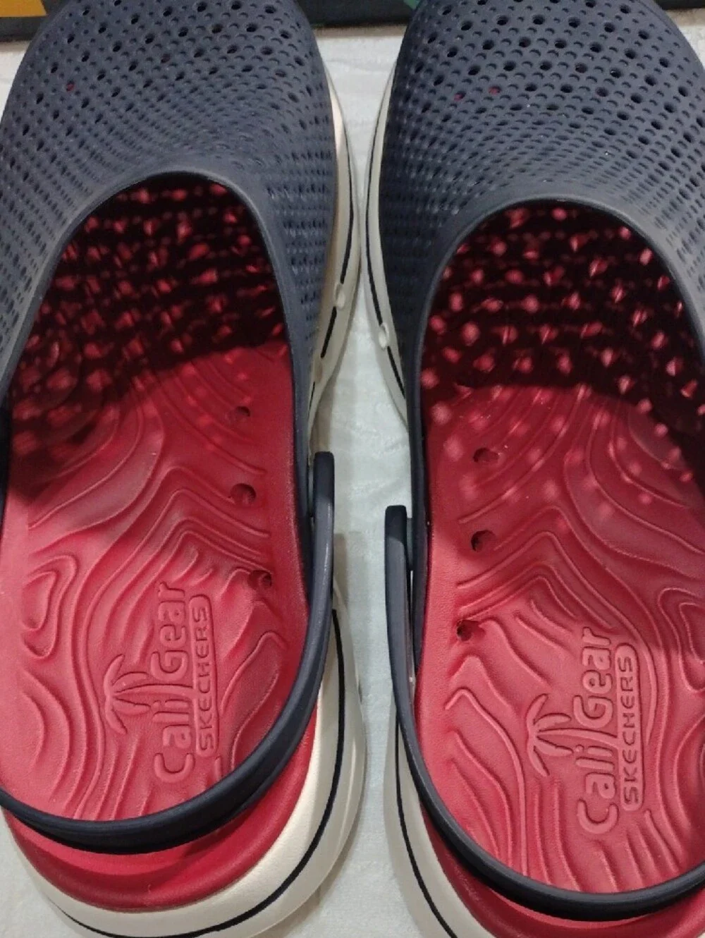 Skechers Men’s Navy and Red Clog